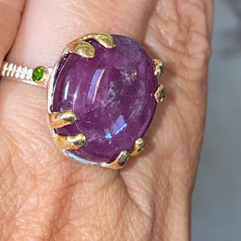 Unique Genuine Raw Ruby Ring - image 8